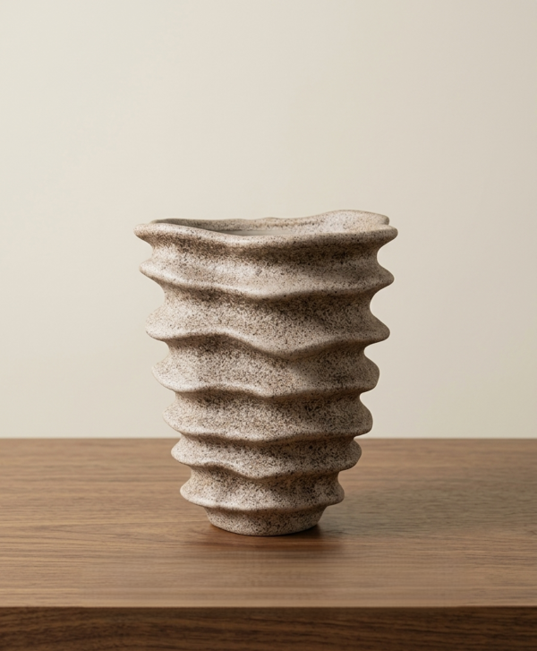 Sandstone Sculptural Vase