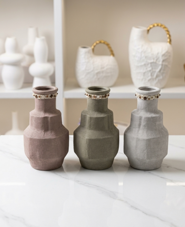 Artisanal Geometric Vases